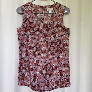 Floral tank top from The Loft size XS